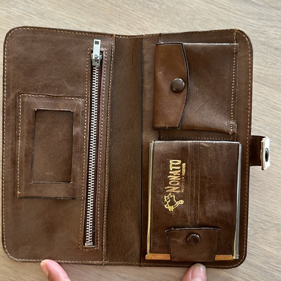 Vintage Leather wallet Handmade in Mexico - Picture 3 of 7